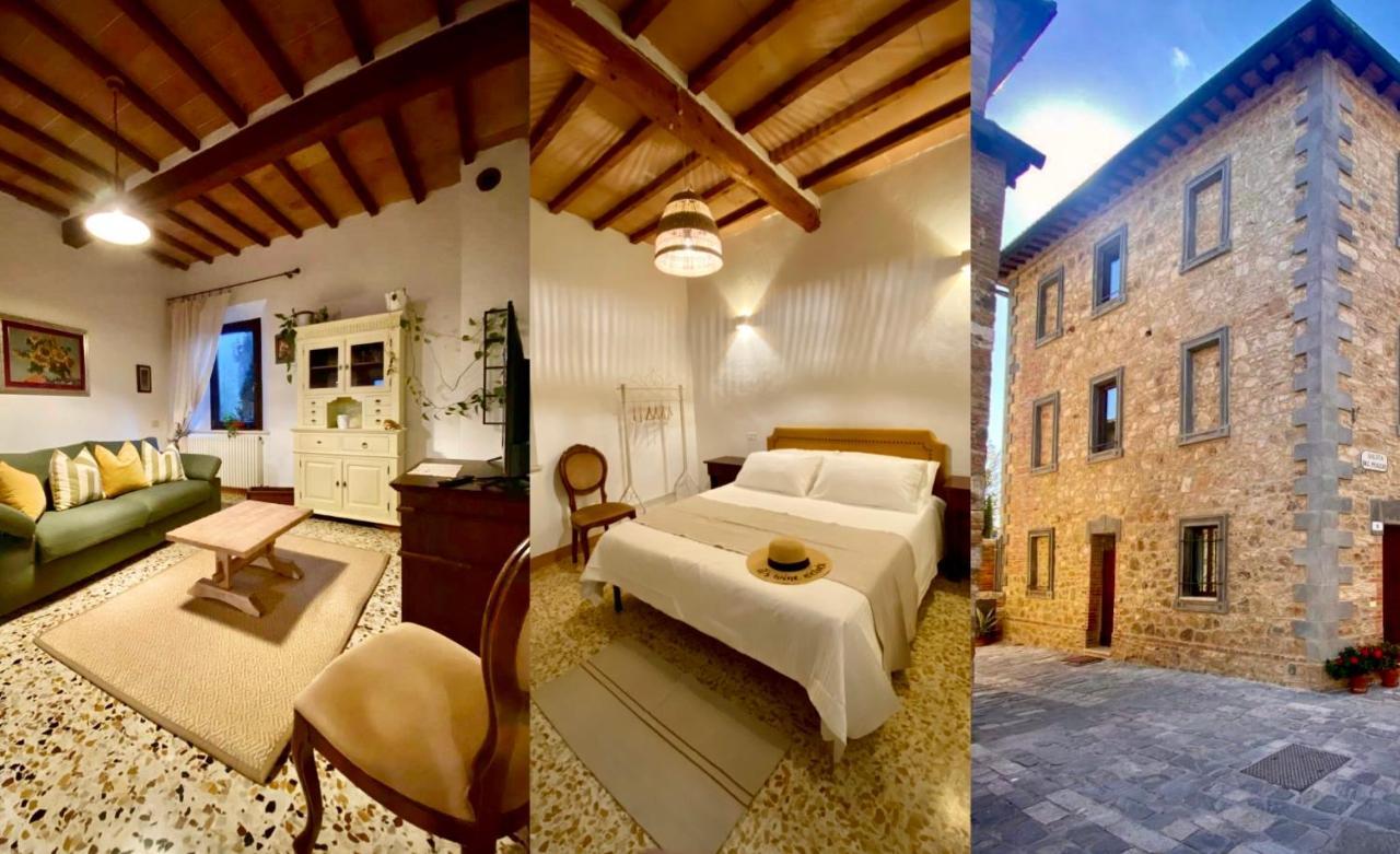 Apartamento Dimora Del Poggio - Charming Historic Centre - San Quirico dʼOrcia Exterior foto